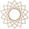 Ekena Millwork Eleanor Wood Fretwork Pierced Ceiling Medallion, Alder, 24"OD x 9 1/4"ID x 3/8"T CMWP24X24X0375EAAL - alternate 5